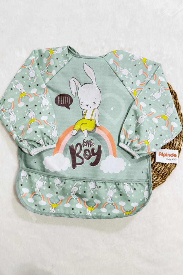 Kollu Faliyet Mama Önlüğü 0/36 Ay Sıvı Geçirmez (6-36 ay)