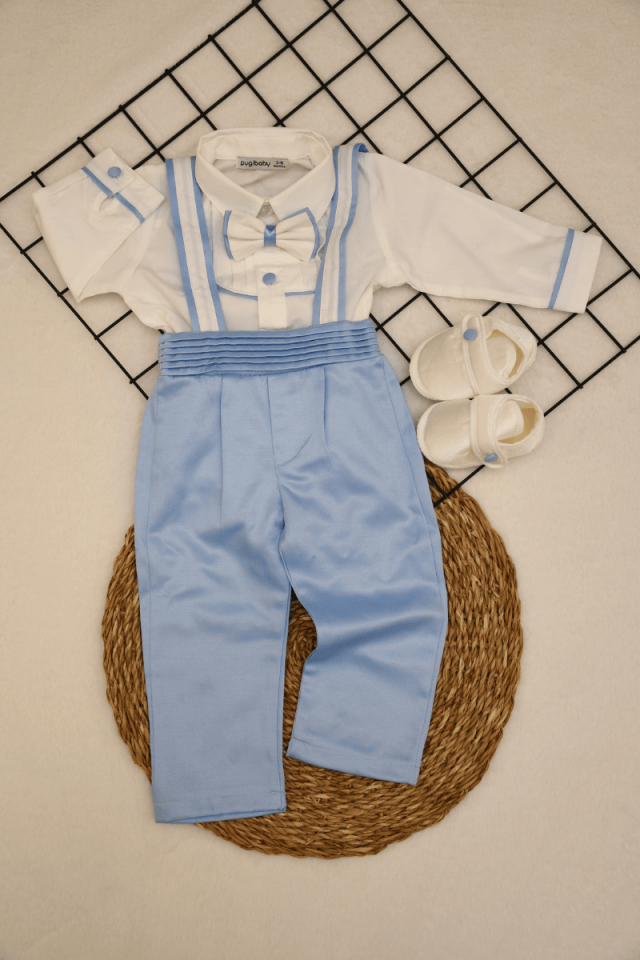 Erkek Bebek Bebe Mavisi Salopet Mevlüt Takımı 0-3 Ay