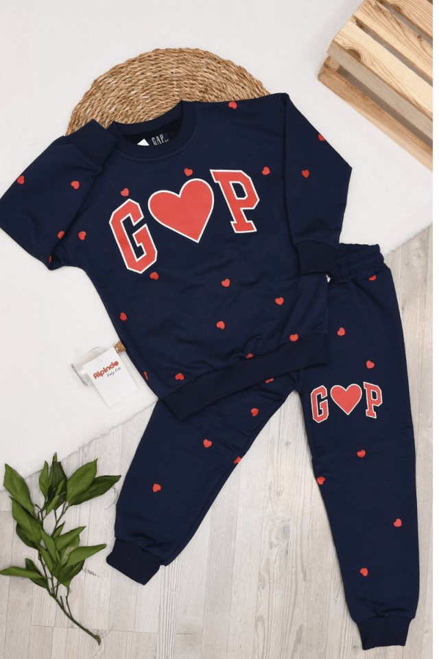 Gap Minik Klap Baskılı Kız Çocuk Takım 3-4/4-5/5-6/7-8/9-10 Yaş
