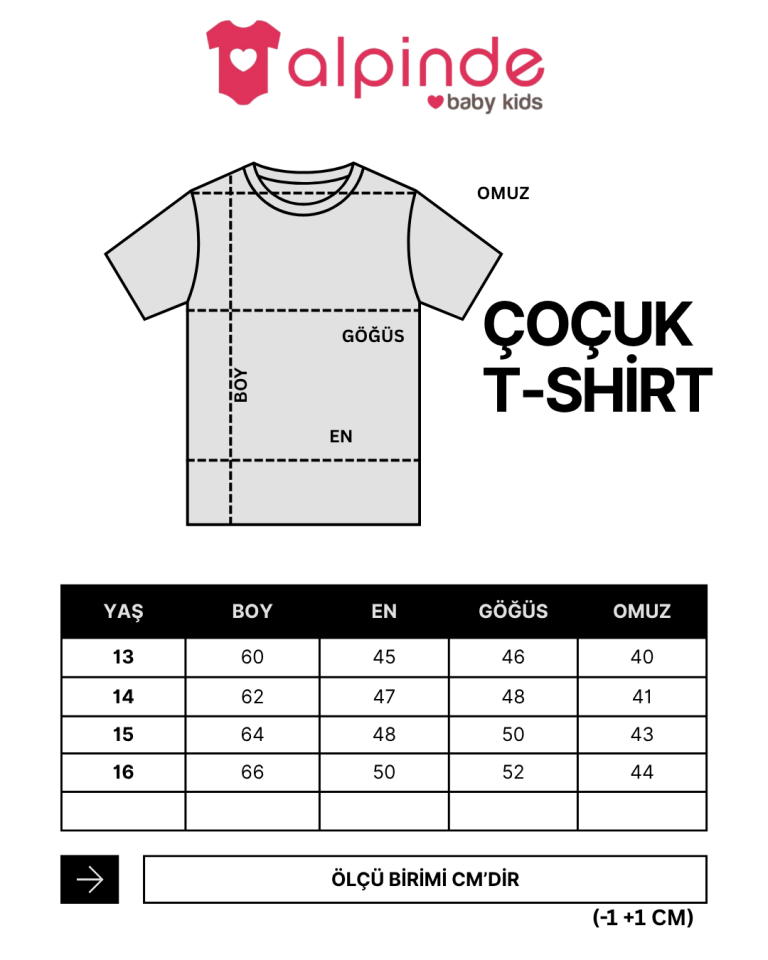 13/14/15/16 Yaş Kız / Erkek Çocuk Kırmızı Türk Bayrağı Ayyıldız  T-shirt