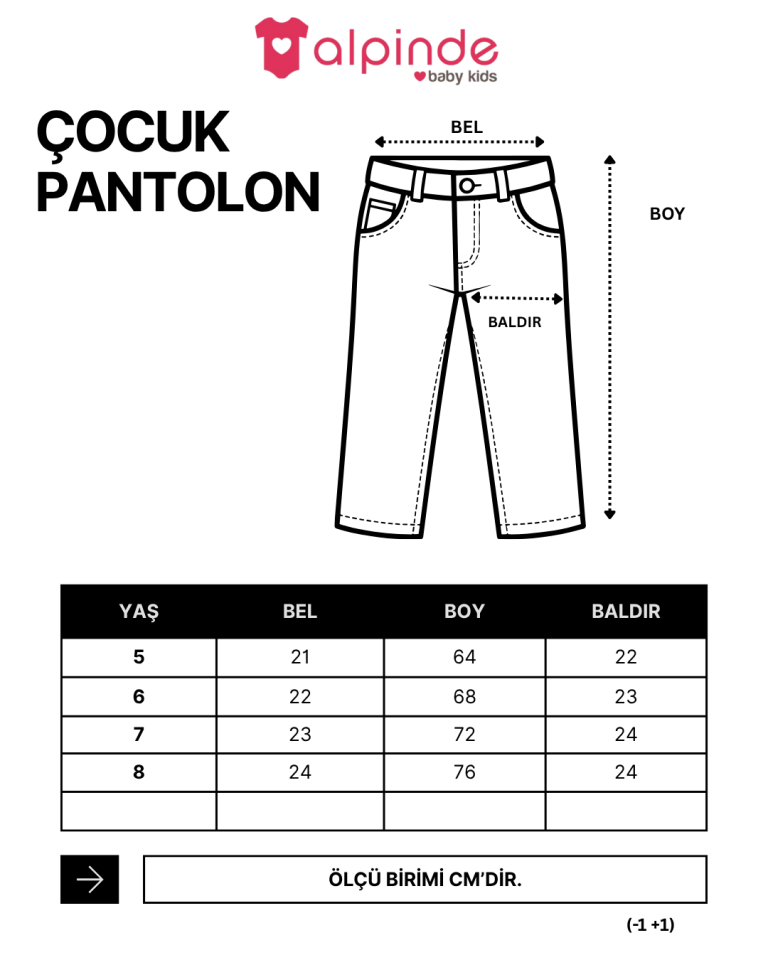 5/6/7/8 Yaş Beli Lastikli İpli Kırmızı Keten  Pantolon