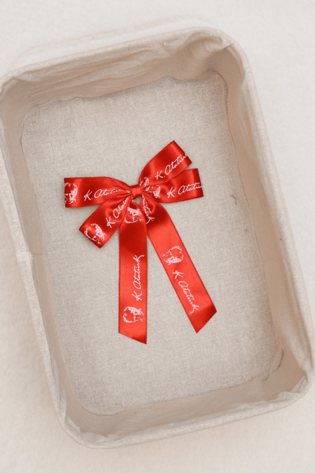 23 Nisan Özel Günler Okul ve Günlük Kullanım İçin Atatürk Baskılı Fiyonklu Saten Toka